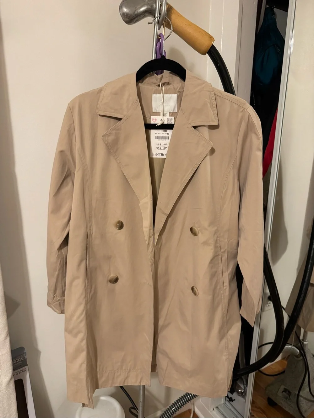 NWT- Zara Kids Trench coat. 12-13
